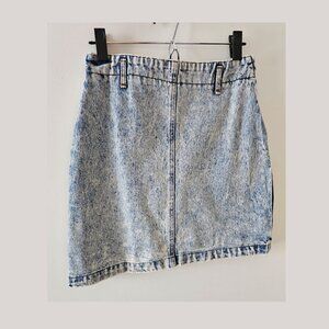 Vintage The Clothing Academy 80's Distressed Denim Mini Skirt